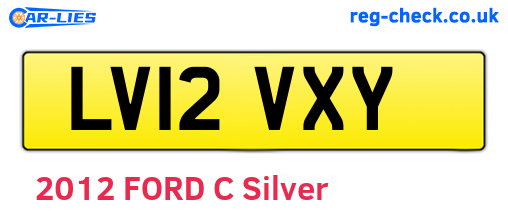 LV12VXY are the vehicle registration plates.