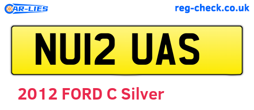 NU12UAS are the vehicle registration plates.
