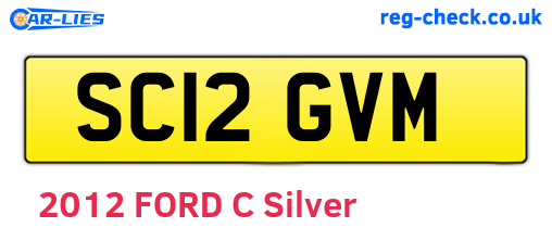 SC12GVM are the vehicle registration plates.