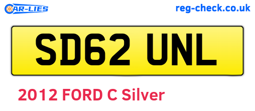 SD62UNL are the vehicle registration plates.