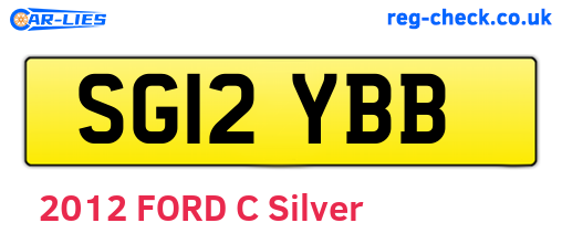 SG12YBB are the vehicle registration plates.