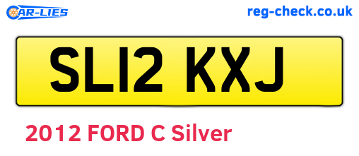SL12KXJ are the vehicle registration plates.