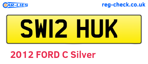 SW12HUK are the vehicle registration plates.