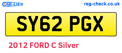 SY62PGX are the vehicle registration plates.