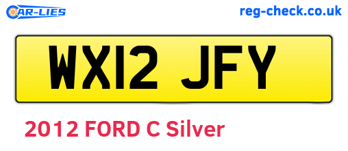 WX12JFY are the vehicle registration plates.
