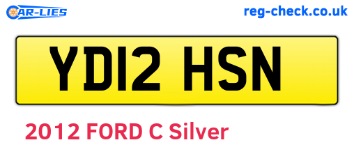 YD12HSN are the vehicle registration plates.