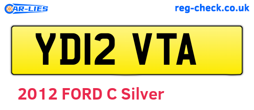 YD12VTA are the vehicle registration plates.