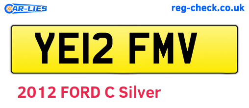 YE12FMV are the vehicle registration plates.