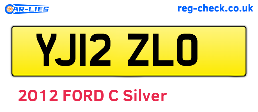 YJ12ZLO are the vehicle registration plates.