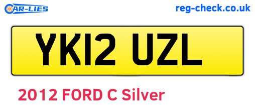 YK12UZL are the vehicle registration plates.