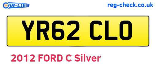 YR62CLO are the vehicle registration plates.