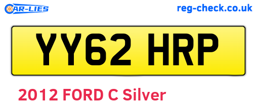 YY62HRP are the vehicle registration plates.