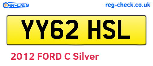YY62HSL are the vehicle registration plates.