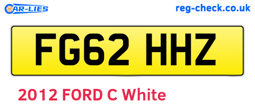 FG62HHZ are the vehicle registration plates.