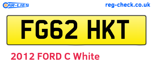 FG62HKT are the vehicle registration plates.