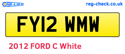 FY12WMW are the vehicle registration plates.