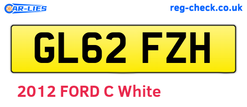 GL62FZH are the vehicle registration plates.