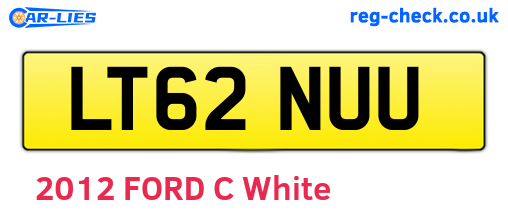 LT62NUU are the vehicle registration plates.