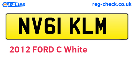 NV61KLM are the vehicle registration plates.