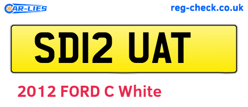 SD12UAT are the vehicle registration plates.