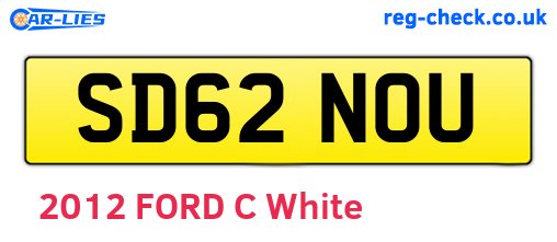 SD62NOU are the vehicle registration plates.