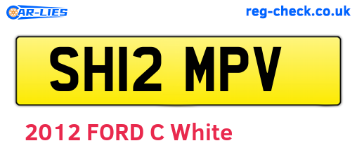 SH12MPV are the vehicle registration plates.