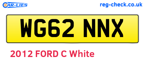 WG62NNX are the vehicle registration plates.