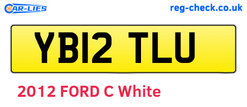 YB12TLU are the vehicle registration plates.