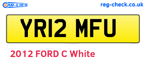 YR12MFU are the vehicle registration plates.