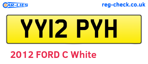 YY12PYH are the vehicle registration plates.