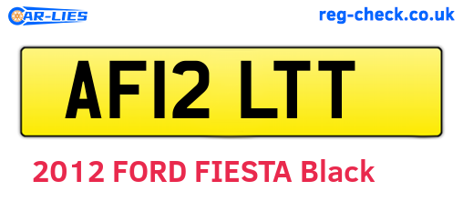 AF12LTT are the vehicle registration plates.