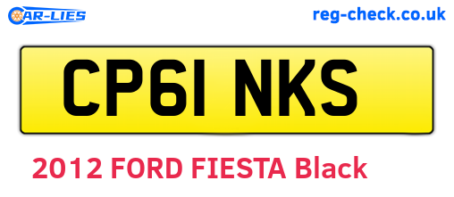 CP61NKS are the vehicle registration plates.