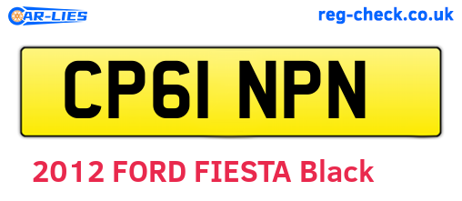 CP61NPN are the vehicle registration plates.