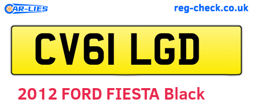 CV61LGD are the vehicle registration plates.