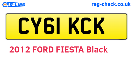 CY61KCK are the vehicle registration plates.