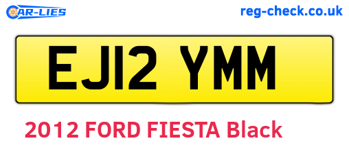 EJ12YMM are the vehicle registration plates.
