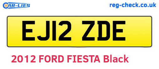 EJ12ZDE are the vehicle registration plates.