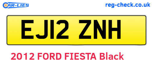 EJ12ZNH are the vehicle registration plates.