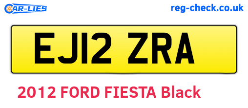 EJ12ZRA are the vehicle registration plates.