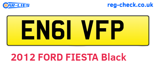 EN61VFP are the vehicle registration plates.