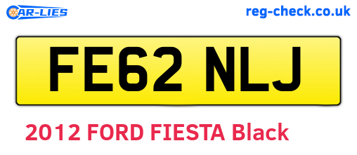 FE62NLJ are the vehicle registration plates.