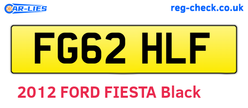 FG62HLF are the vehicle registration plates.
