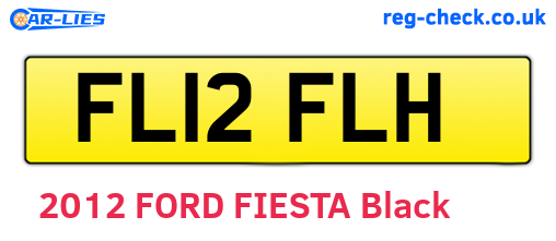 FL12FLH are the vehicle registration plates.