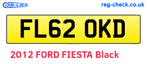 FL62OKD are the vehicle registration plates.