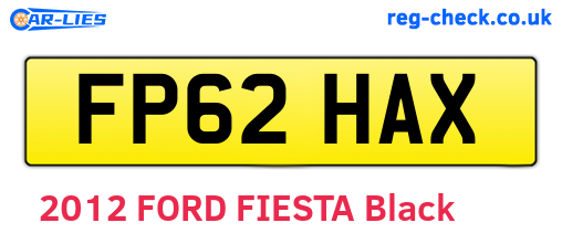 FP62HAX are the vehicle registration plates.