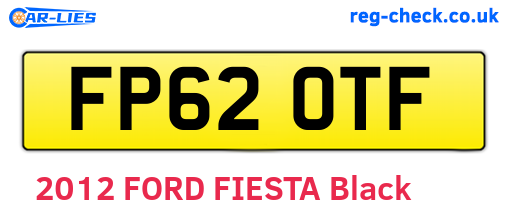 FP62OTF are the vehicle registration plates.