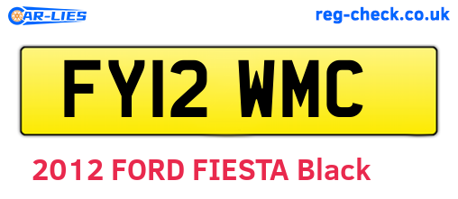 FY12WMC are the vehicle registration plates.