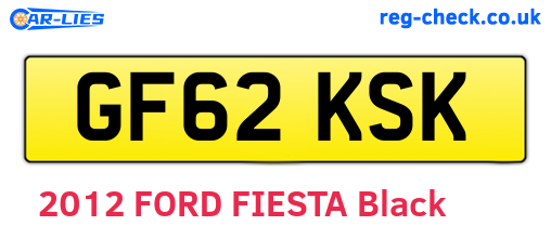 GF62KSK are the vehicle registration plates.