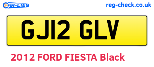 GJ12GLV are the vehicle registration plates.