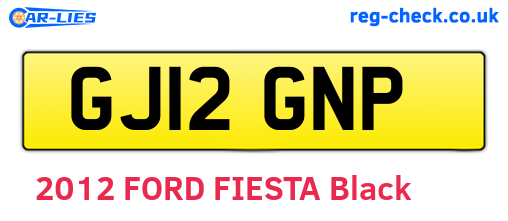 GJ12GNP are the vehicle registration plates.